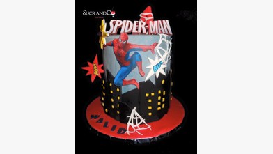 Impression alimentaire gâteau thème Spider Man imprimé photo comestible commander